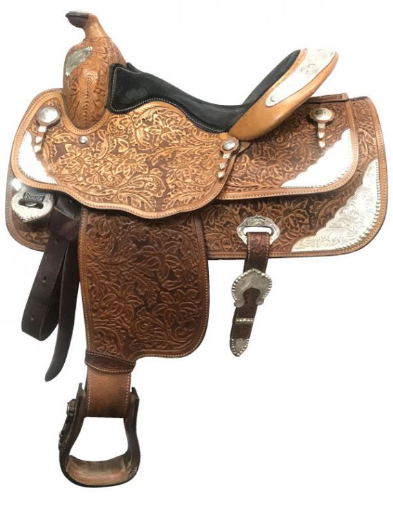 14.5inch Used Big Horn Medium Show Saddle 1898