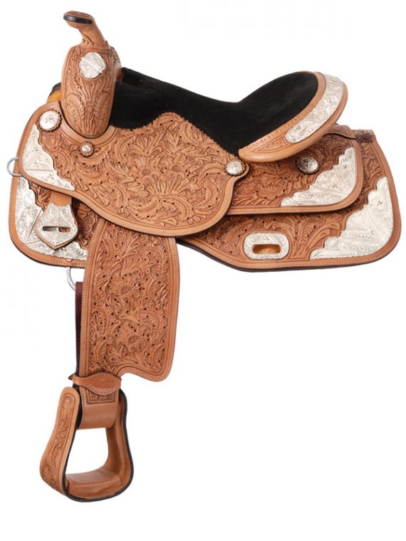 14inch to 16inch Royal King Seven Oaks Silver Show Saddle 851