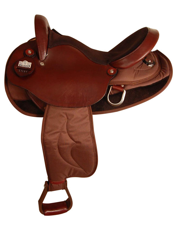 15.5inch 16.5inch Big Horn Cordura Nylon/Leather Endurance Saddle 2936