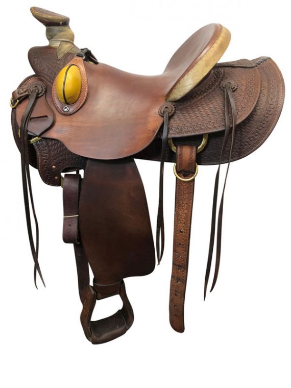 15inch Used Billy Cook Wide Wade Ranch Saddle 2189