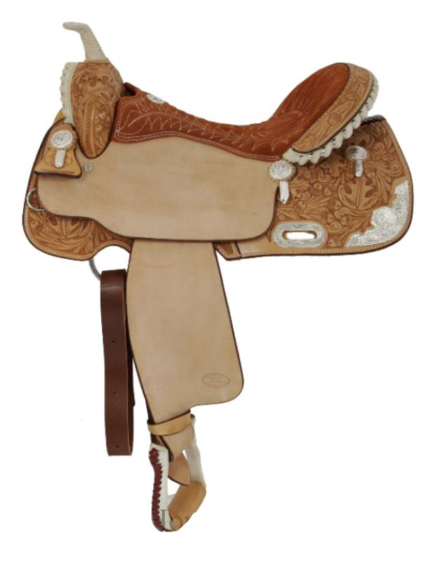 15inch_ 16inch Billy Cook Silver Show Barrel Saddle 2001
