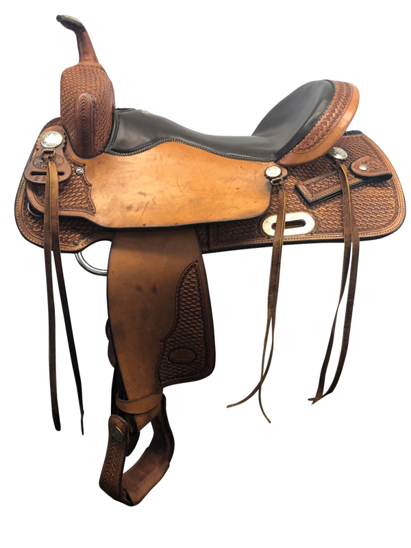 16.5inch Used Billy Cook Wide Trail Saddle 2536.