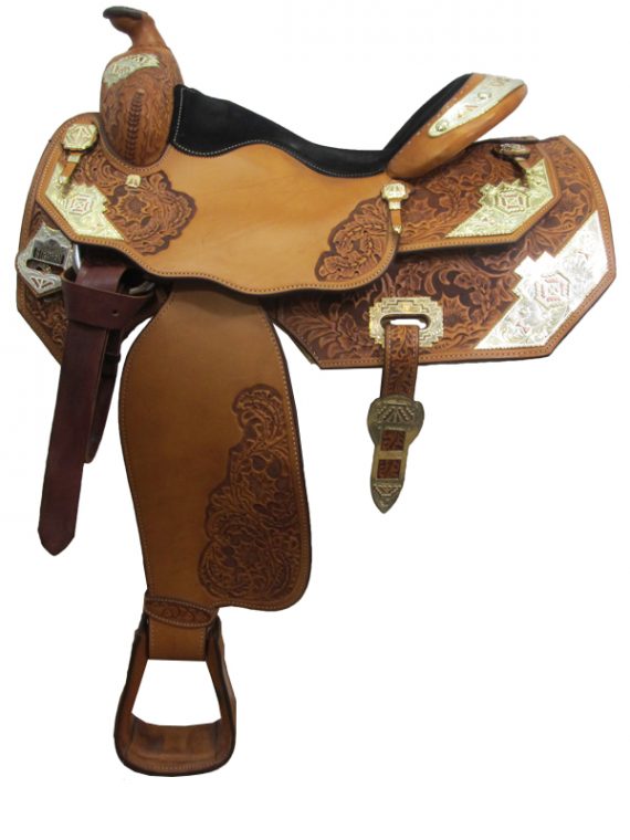 16inch Used Big Horn Show Saddle_ Wide Tree 1892