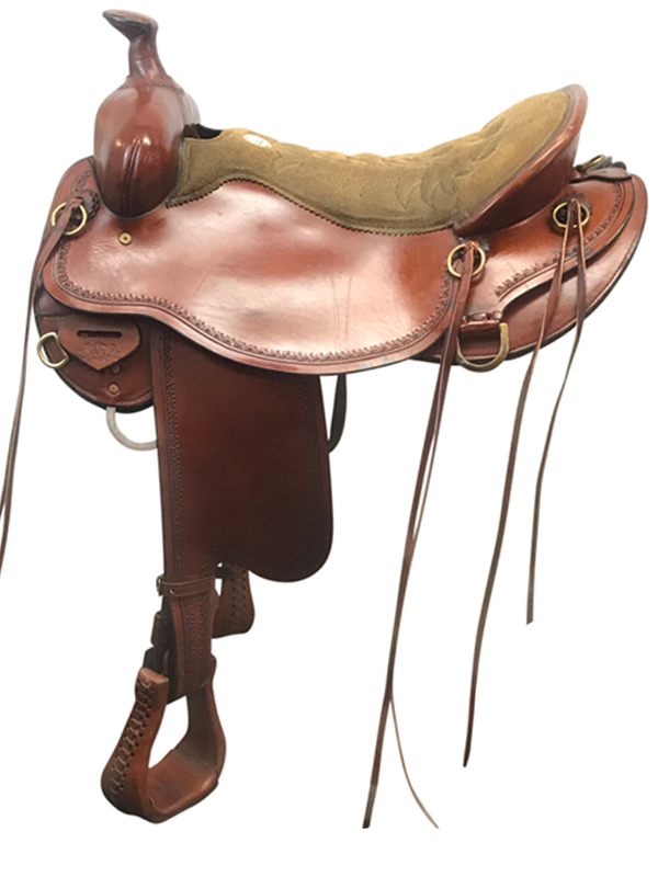 17.5inch Used Tucker Competitive Wide Trail Saddle 550