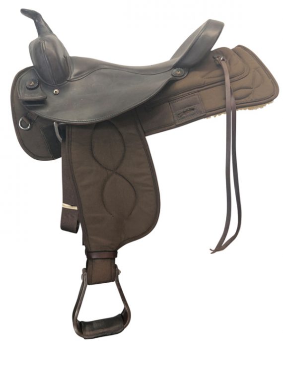 17inch Used Big Horn Wide Trail Saddle 278