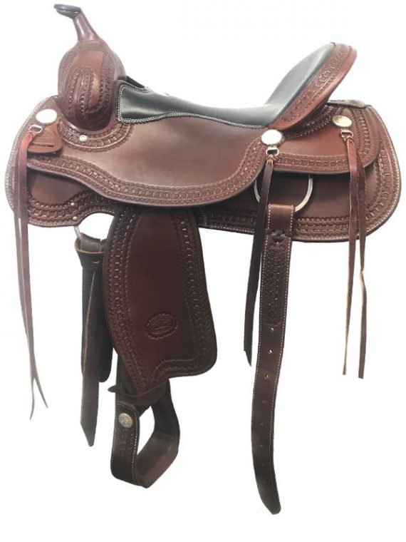 17inch Used Billy Cook Wide Trail Saddle 1777