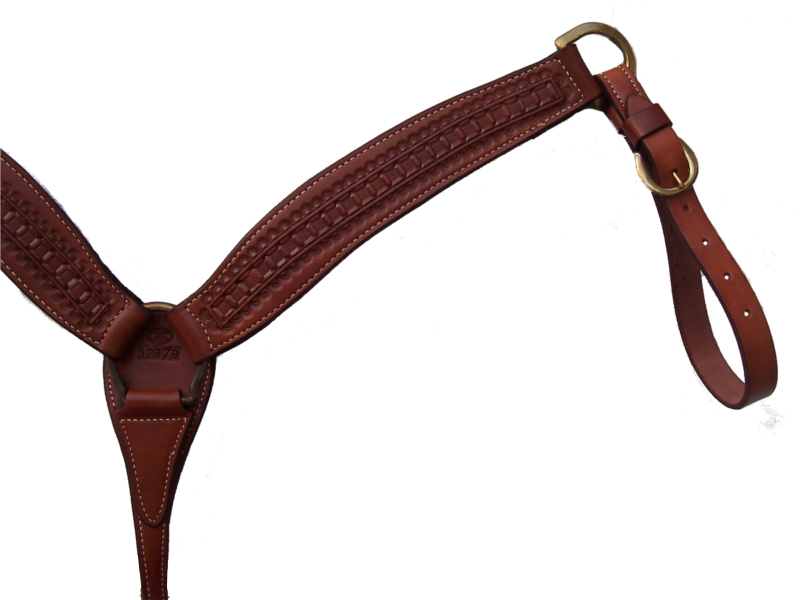 Billy Cook Waffle Stamped Breast Strap