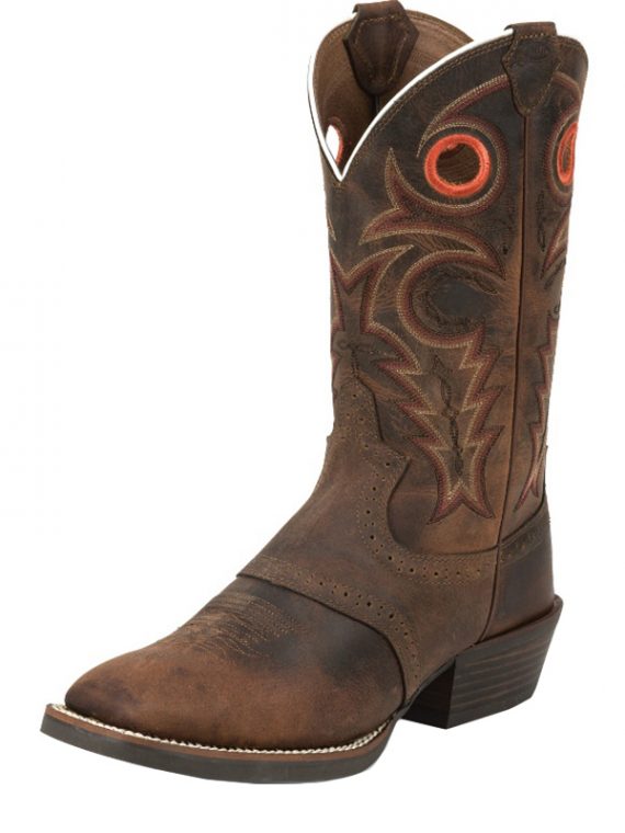 Men’s Justin Whiskey Buffalo Silver Collection Boots SV2534