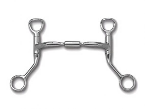 Myler Level 1 Comfort Snaffle with Wide Barrel Bit HBT Shank 89-20025
