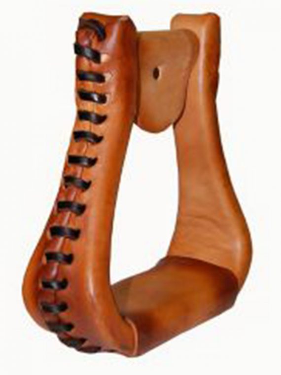 American Saddlery EX-Wide Leather Visalia Stirrups 4281