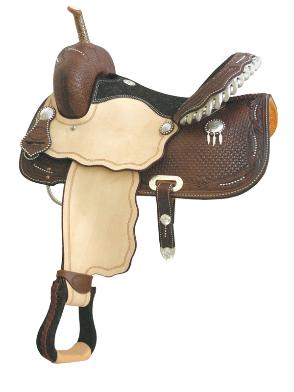 14inch 15inch Billy Cook Spotted Feather III Barrel Saddle 291206
