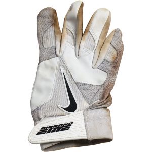 Alex Rodriguez Game Used White Nike Diamond Elite Batting Glove (Single)(3rd Party LOA)