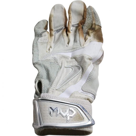Alex Rodriguez Game Used White Nike Hyperfuse Batting Glove (Single)(3rd Party LOA)